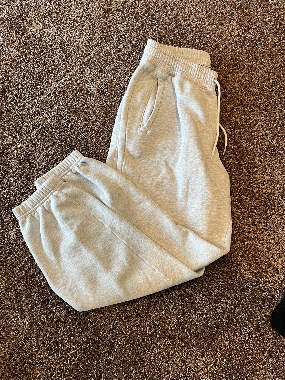 Abercrombie & Fitch Light Gray Fleece Joggers